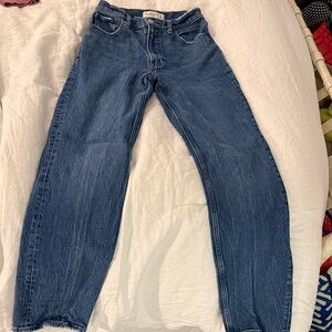 Abercrombie & Fitch ‘90s Straight Ultra High Rise Blue Jeans